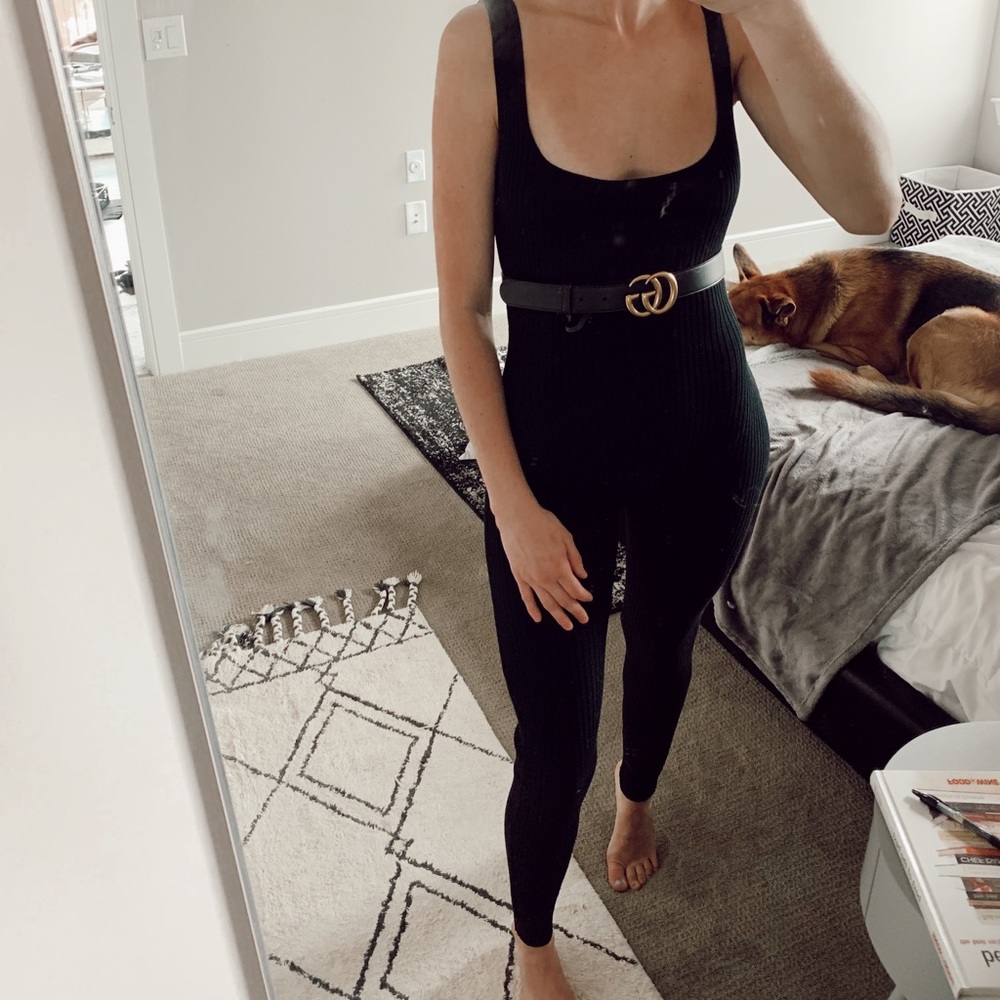 Naked Wardrobe Black Pant Romper